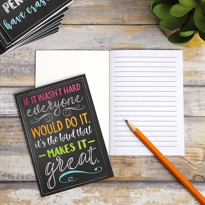 Paper Junkie 12-Pack Mini Mindset & Inspirational Notebooks - 3.5 x 5 In Black Softcover - Growth Mindset & Motivational Quotes - Pocket Journal for Students & Employees - Office & School Supplies - Image 4